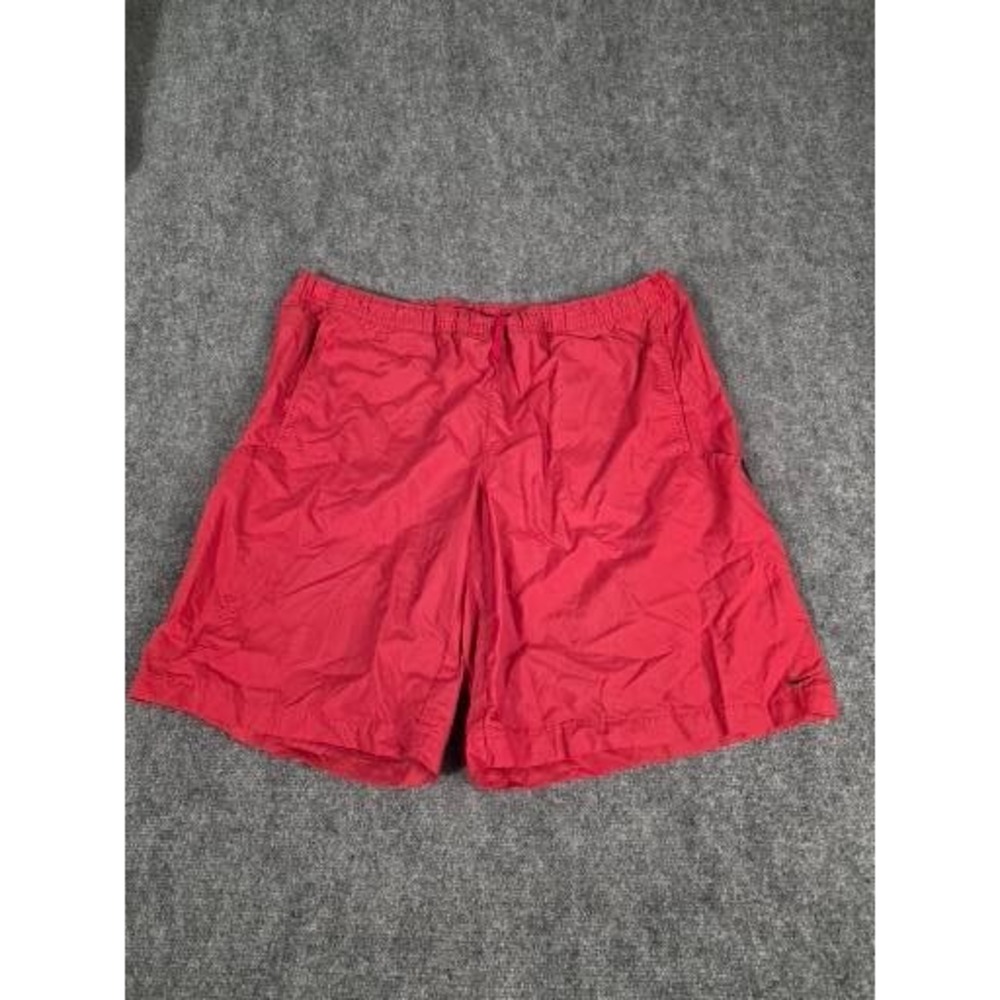 Nike Mens Red Athletic Training Shorts XXL Elastic Waist Drawstring Casual Sport